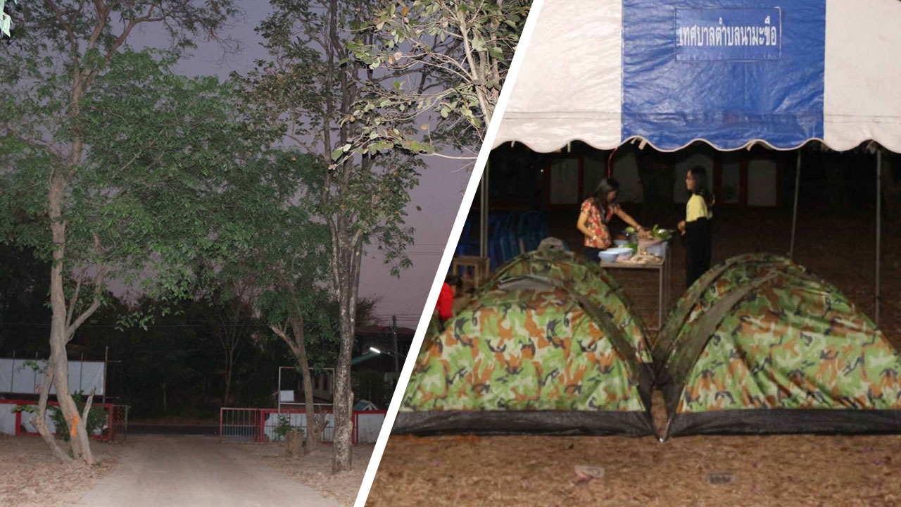 โจรลักลอบตัด "ไม้พะยูง" หน้า ร.ร.ถึง 2 ครั้ง ชาวบ้านต้องผลัดเวรมานอนเฝ้า