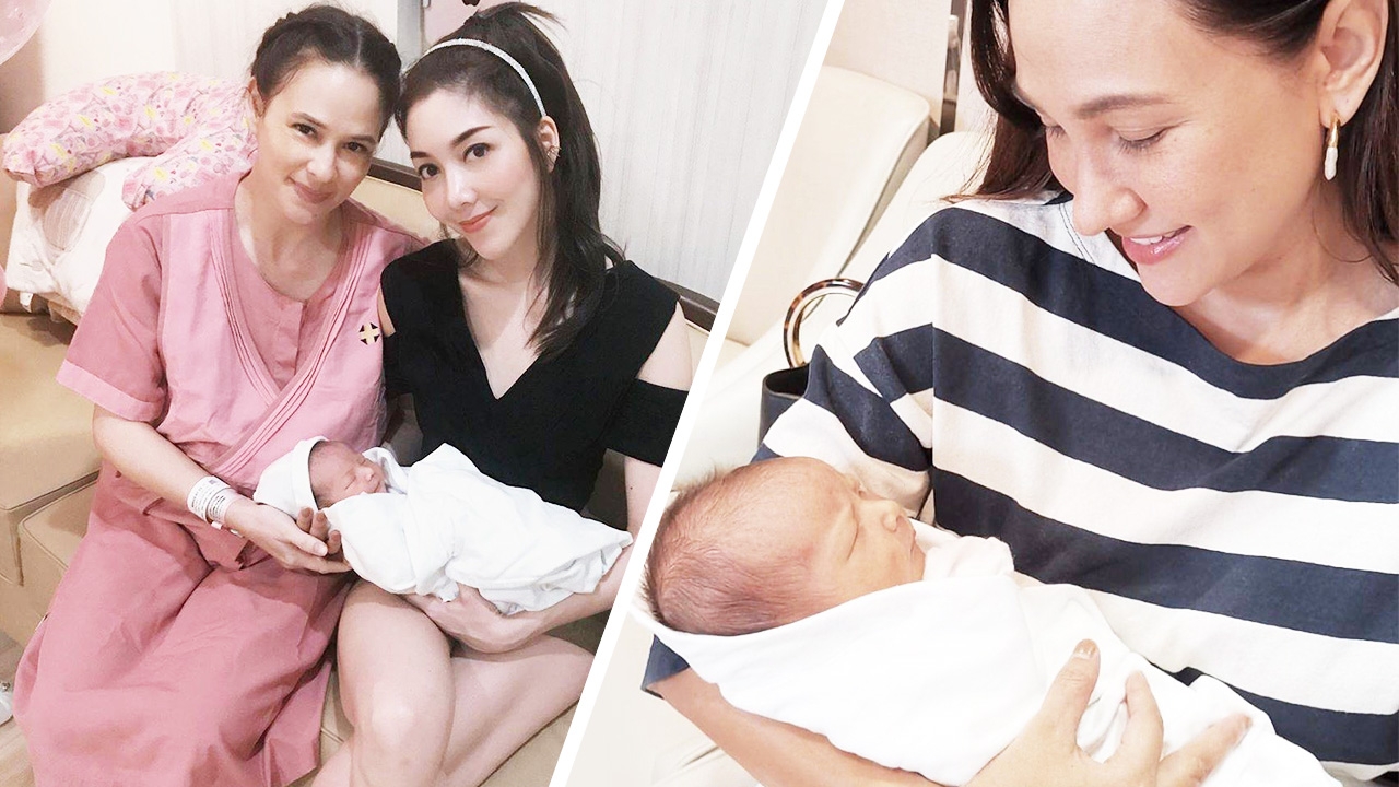 แก๊งนางฟ้า เยี่ยมรับขวัญ น้องลิษา ลูกสาว แอน-ภูริ สุดอบอุ่น