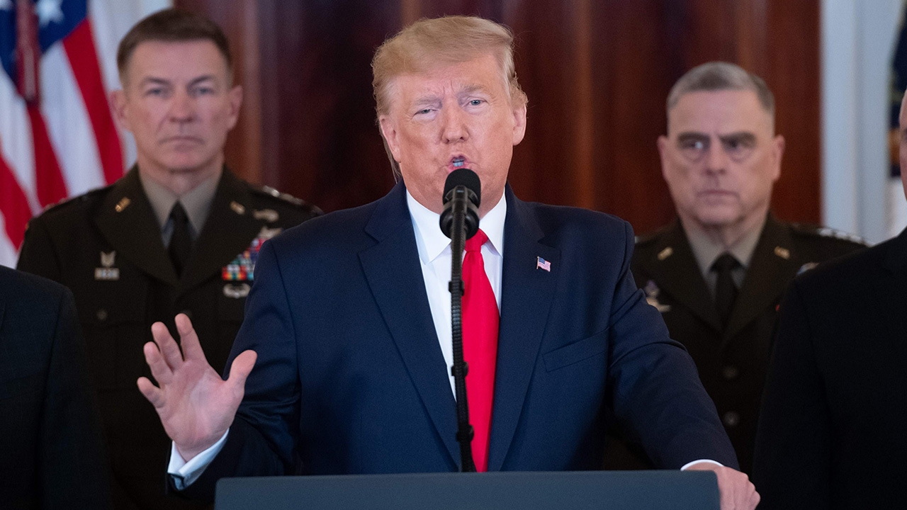 ทรัมป์ประกาศคว่ำบาตรอิหร่านเพิ่ม เอาคืนโจมตีฐานทัพ ลั่นยังไม่ใช้ทหาร