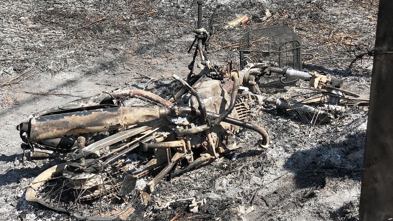 พบศพสาวถูกไฟคลอกดับคาป่า คาดเกิดจยย.ล้มแล้วไฟติดหญ้าแห้ง