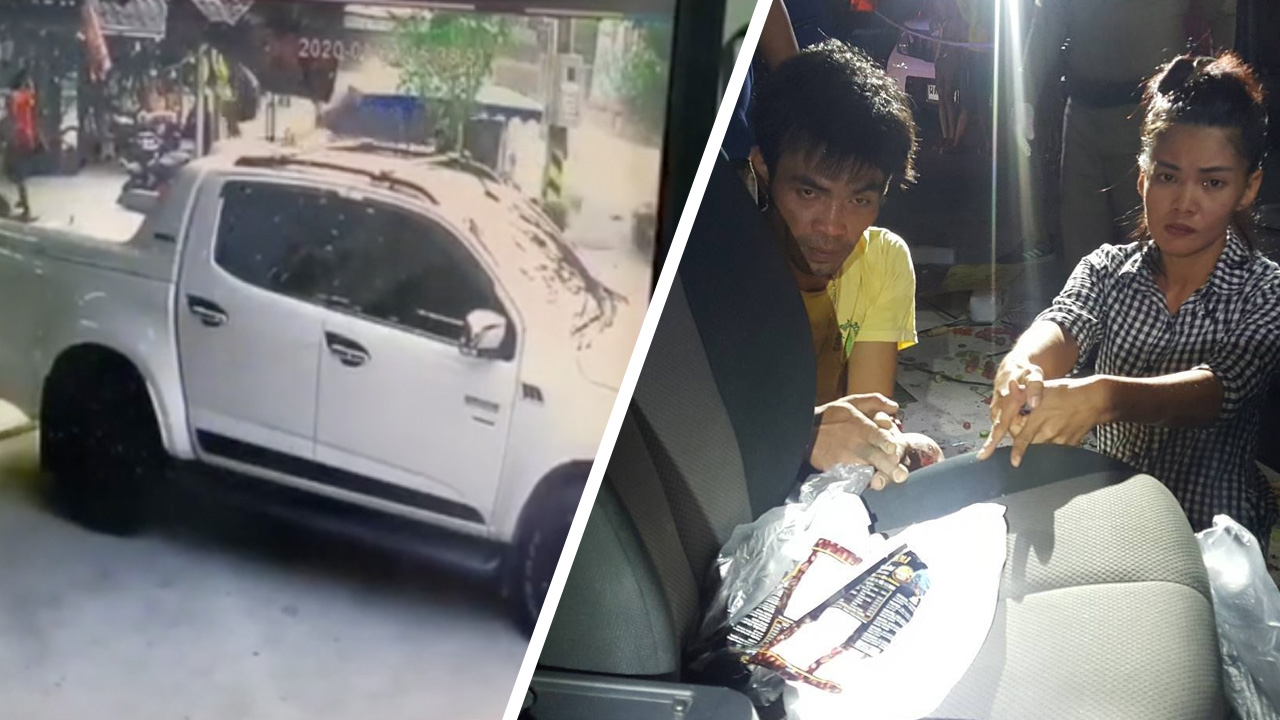 ล่อซื้อจับผัวเมียค้า “ไอซ์” ซิ่งกระบะหนีตำรวจ ชนชาวบ้านตาย 1 เจ็บ 2