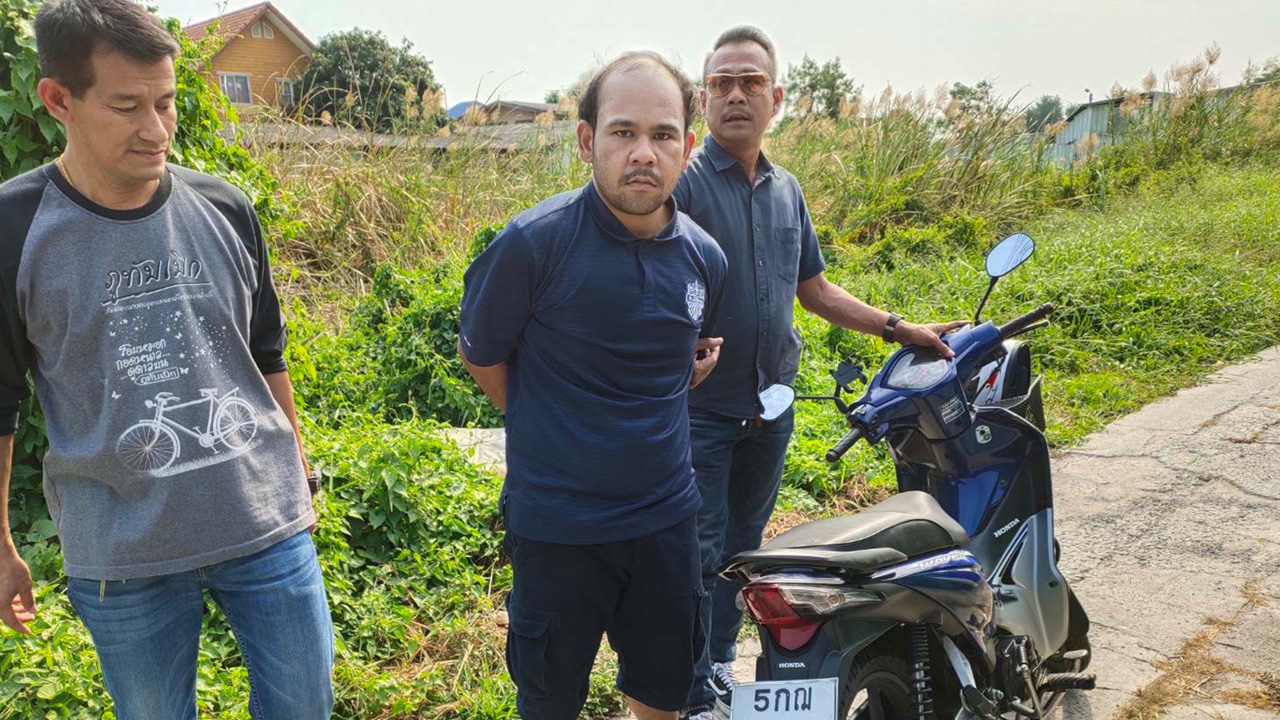 จับได้แล้ว มือปาดคอคู่กรณี เย็บ 13 เข็ม อ้างโดนมองหน้าหาเรื่อง