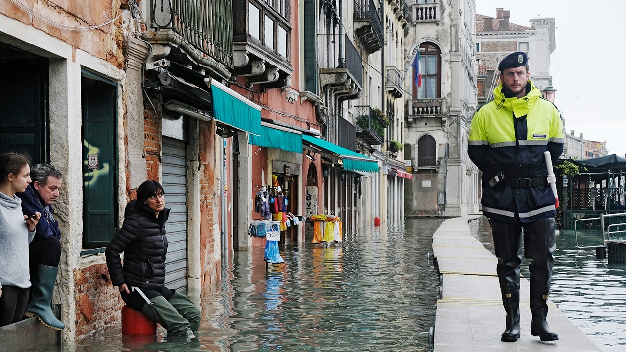 เวนิสเจอน้ำท่วมใหญ่รอบ 3 ในสัปดาห์เดียว อิตาลีฝนตกหนักหลายเมือง