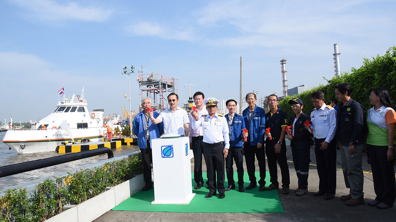 บางจากฯ ร่วมดูแลแม่น้ำเจ้าพระยา เปิดใช้งานเรือขจัดคราบน้ำมัน “ศรีธารารักษ์ 8”