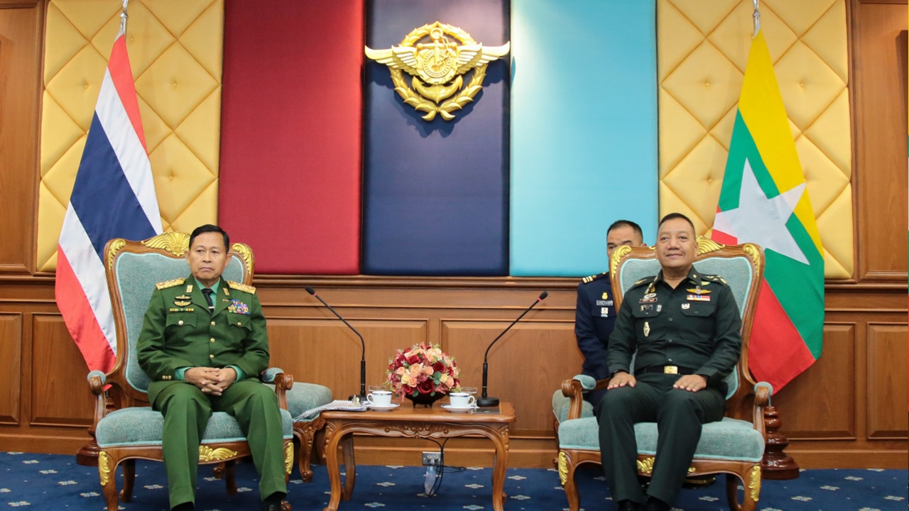 ผบ.ทหารสูงสุดไทย ให้การต้อนรับ รองผบ.ทหารสูงสุดเมียนมา