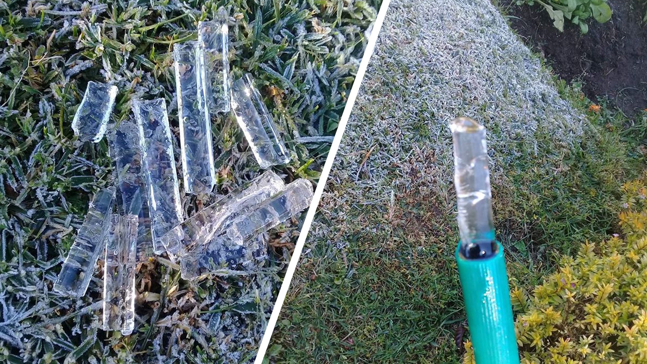 "ดอยอินทนนท์" หนาวติดลบ 1 องศาฯ น้ำในสายยางกลายเป็นน้ำแข็ง