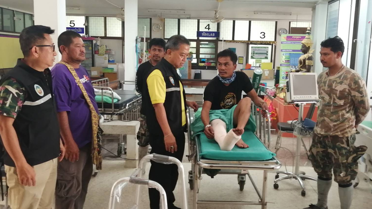 จนท.ดับไฟป่า หวิดถูกช้างป่าแม่วงก์เหยียบตาย เชื่อบารมีหลวงพ่อน่อช่วยรอด