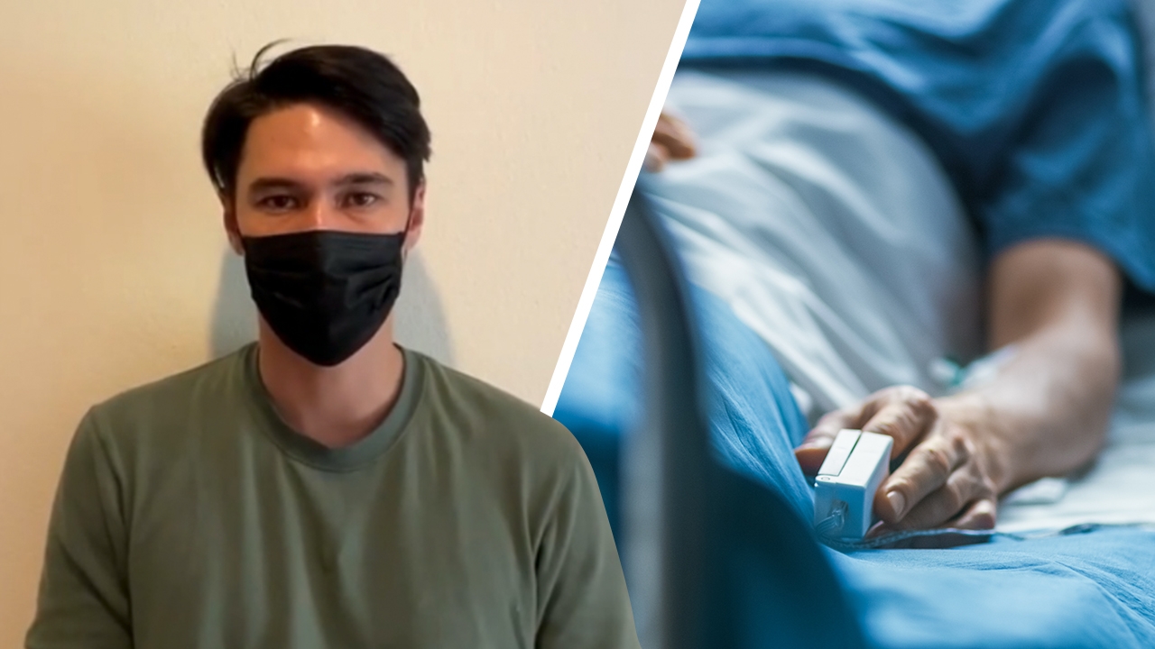 แพทย์ ไขข้อข้องใจ เหตุ “แมทธิว ดีน” ป่วยโควิด-19 พูดใส่คลิป แต่ไม่ใส่ชุดคนป่วย 