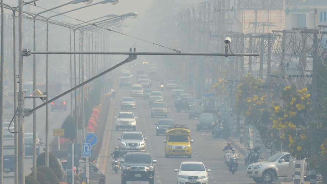 ไฟป่าล้อมเชียงใหม่ ควันท่วมเมือง ที่เชียงดาว PM 2.5 พุ่ง 535 มคก.