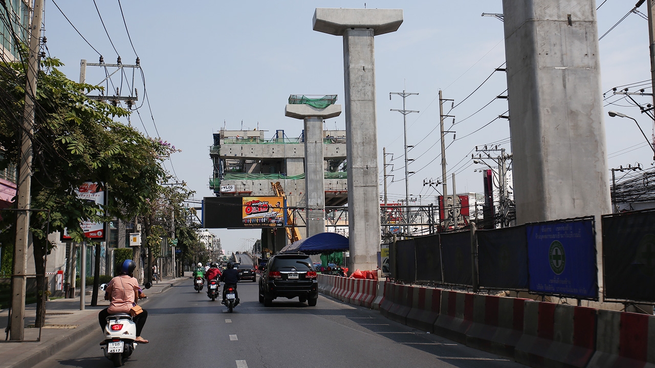 สรุปรื้อหมดสะพานข้ามแยกบางกะปิ หลบสายสีเหลือง-ดีเดย์ช่วงสงกรานต์
