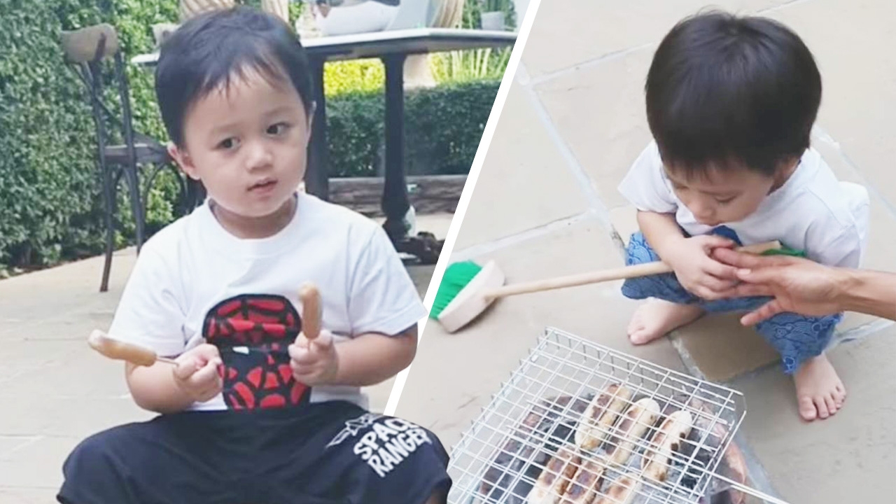 สายฟ้า-พายุ ทำเมนูเด็ดสไตล์ปิ้งย่าง อาหารมื้อพิเศษข้างบ้านคุณยาย (คลิป)