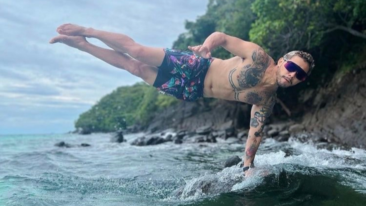 อะไรจะแข็งแรงขนาดนั้น กาย รัชชานนท์ จัดท่ายากลางทะเล 