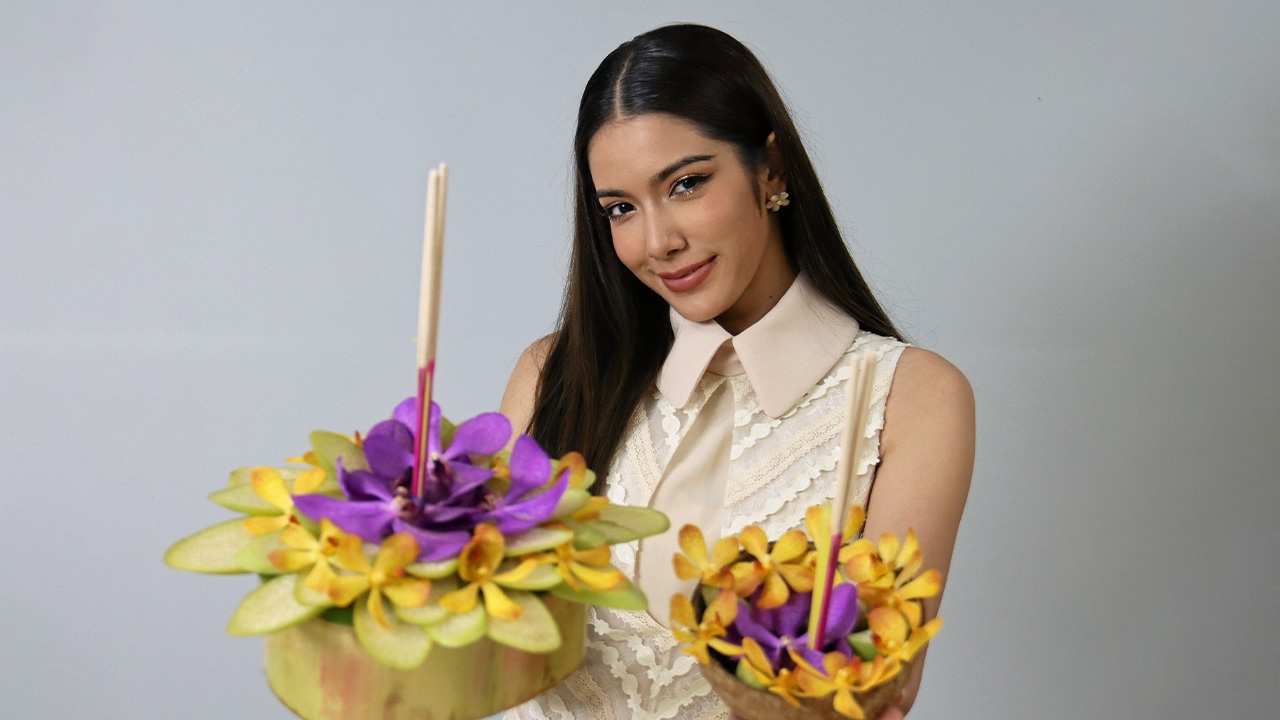 “เกรซ-พัชร์สิตา” สอนทำกระทงอนุรักษ์สืบสานประเพณีดีงาม