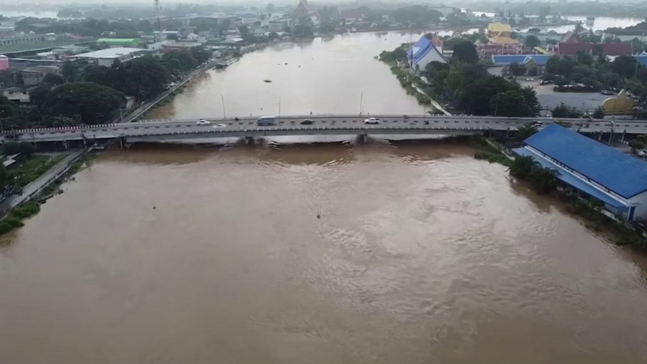 มวลน้ำจ่ออยุธยา หลังเขื่อนเจ้าพระยาระบายออก 2,500 ลบ.ม./วินาที 