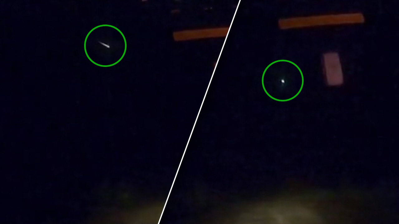 พิษณุโลก ลูกไฟปริศนาพุ่งวาบจากท้องฟ้า กล้องหน้ารถจับภาพ ลำแสงสีเขียว