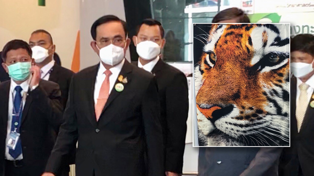 นายกฯ ชมนิทรรศการวิทยาศาสตร์ ปี 64 ถูกใจภาพเสือ บูธสถานทูตฝรั่งเศส เลยขอซื้อ