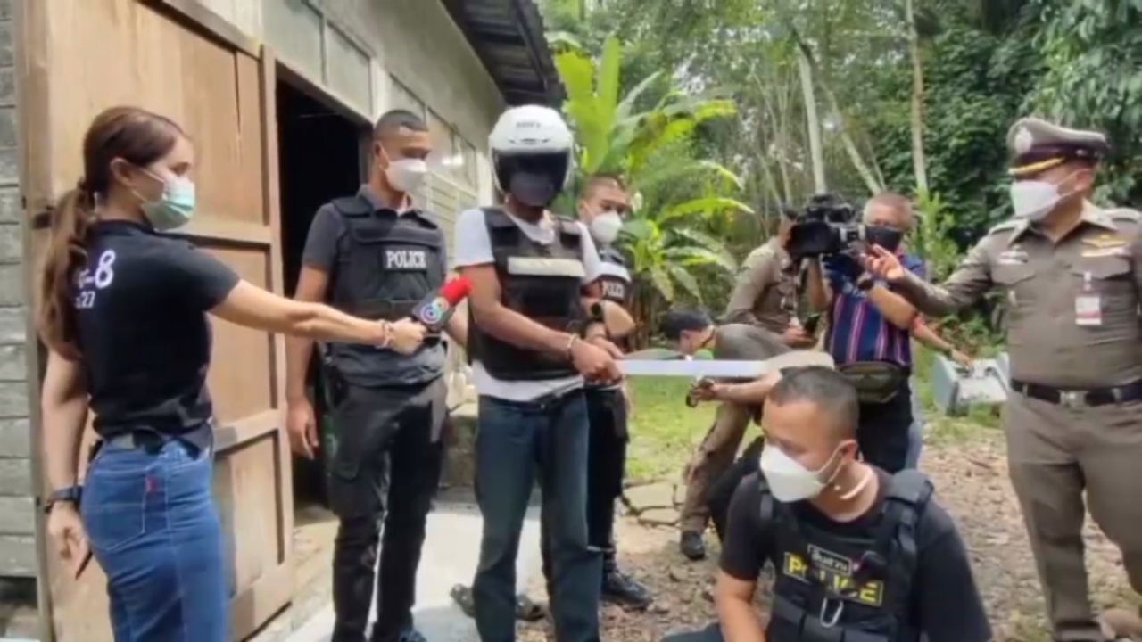 คุม "เมี้ยก ห้วยนาง" มือมีดฆ่าตัดคอ 2 ผัวเมีย ฝากขัง พบติดเชื้อโควิด