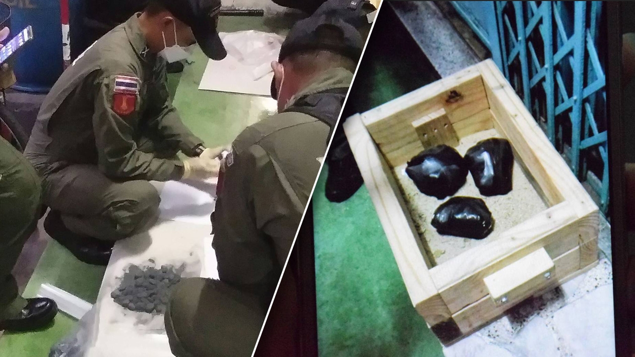 เจอระเบิด 3 ลูก ซุกตุ่มน้ำชาวบ้านใกล้ "แฟลตดินแดง" ตำรวจอีโอดีรุดตรวจ