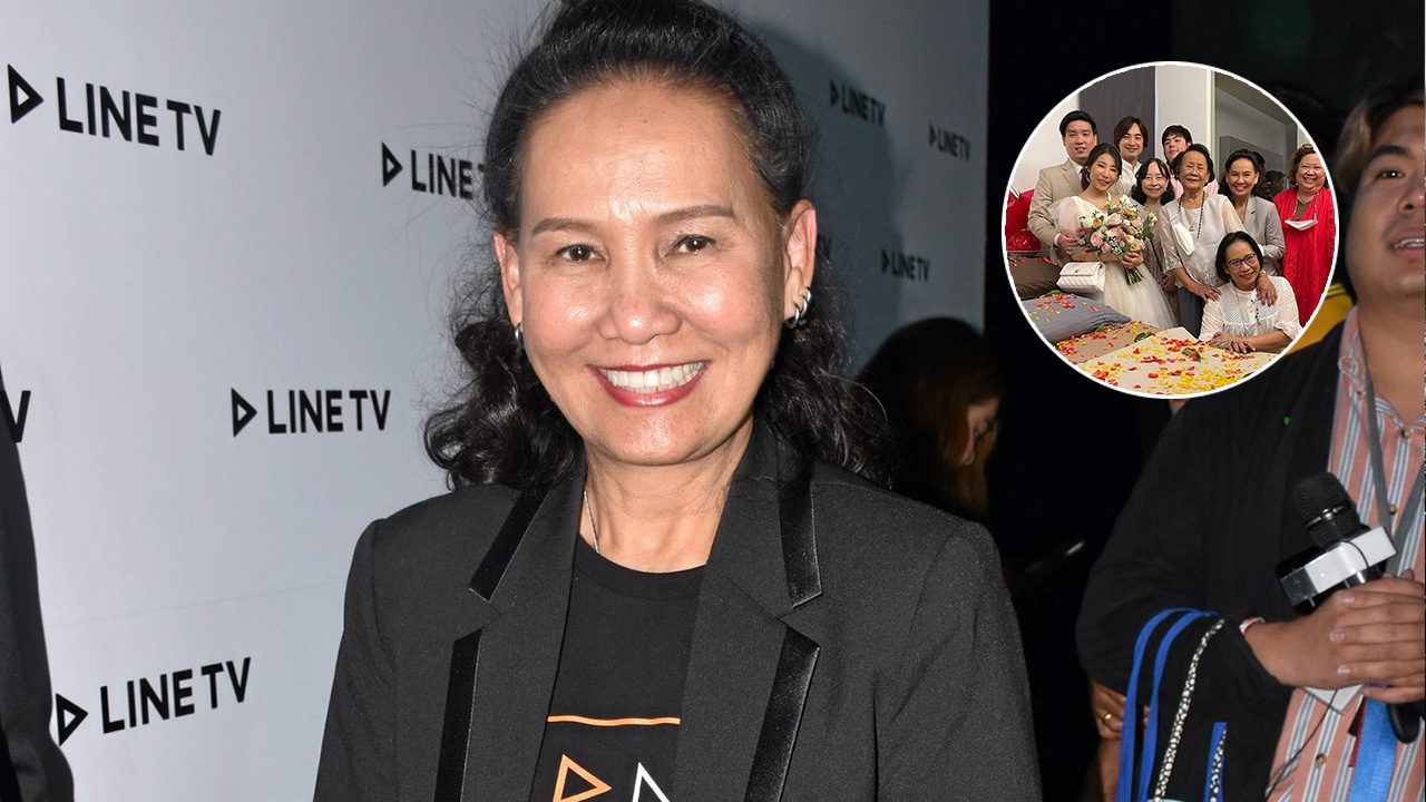 พี่ฉอด สายทิพย์ เผยโมเมนต์สุดปลื้มใจ ลูกชายเข้าพิธีวิวาห์แล้ว