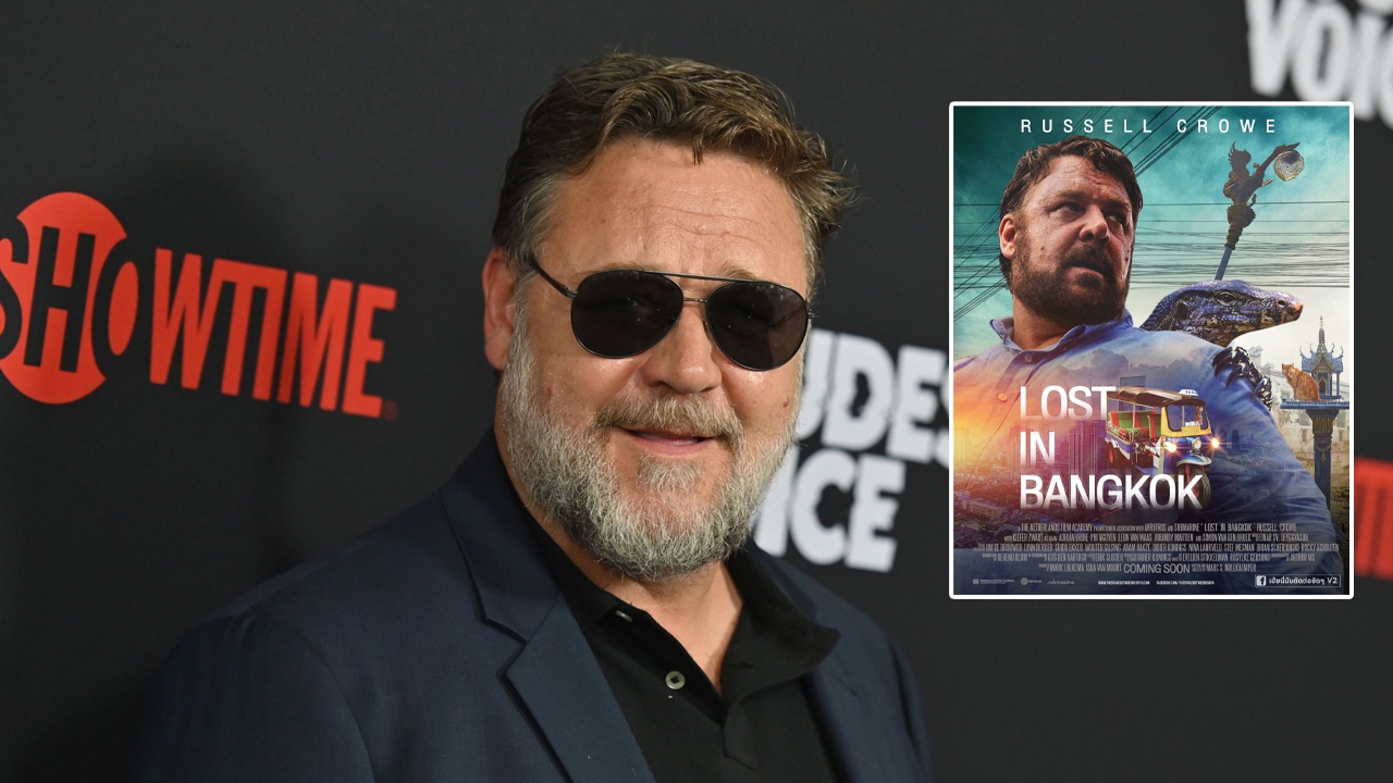 รัสเซล โครว์ ถูกใจแฟนไทยทำโปสเตอร์ Lost in Bangkok ให้ จนแท็กค่ายหนัง