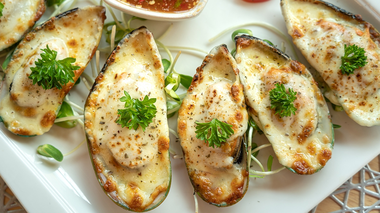 เชื้อวิบริโอ พาราฮีโมไลติคัส ในหอยแมลงภู่อบ