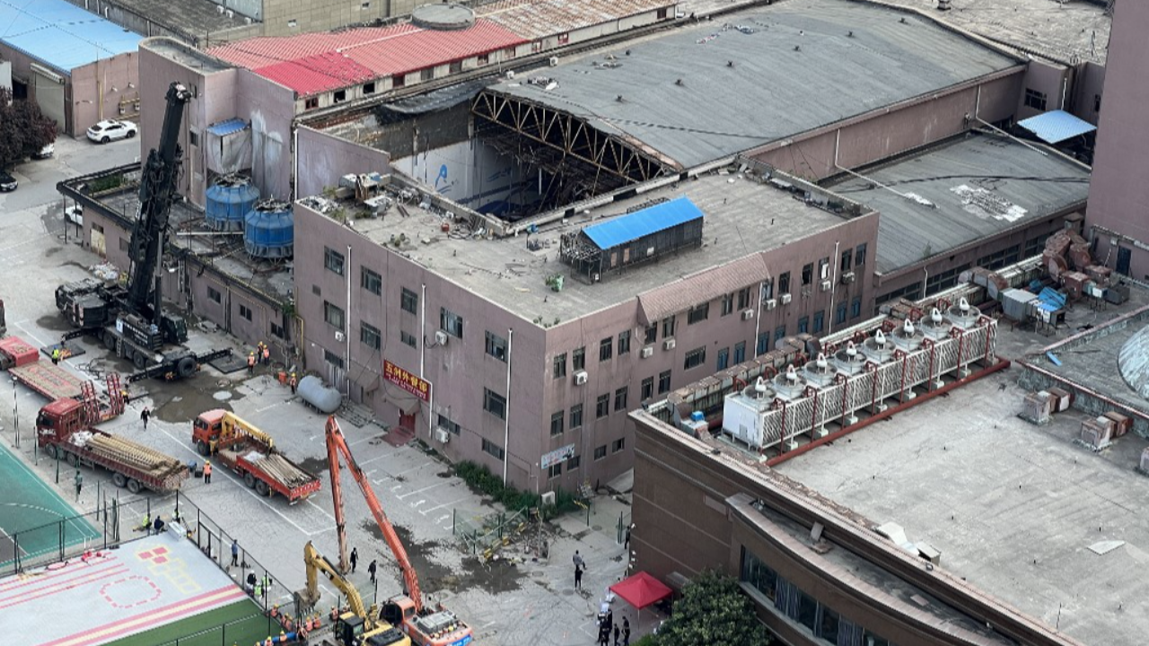 สลด อาคารสระว่ายน้ำพังถล่มที่จีน ดับ 3 ศพ บาดเจ็บ 9 ราย