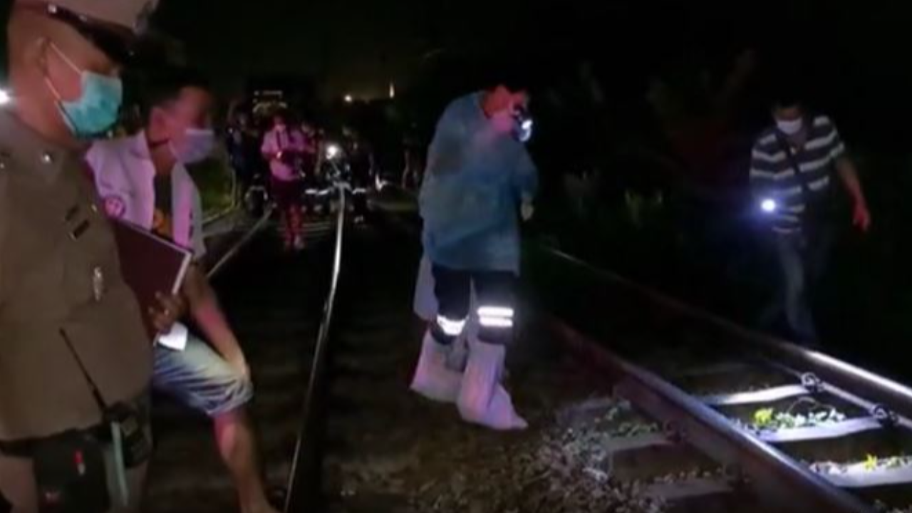 แหลกเป็นชิ้น "รถไฟขยี้" ชายนิรนามดับคาราง ถูกด่วนพิเศษบี้สยอง