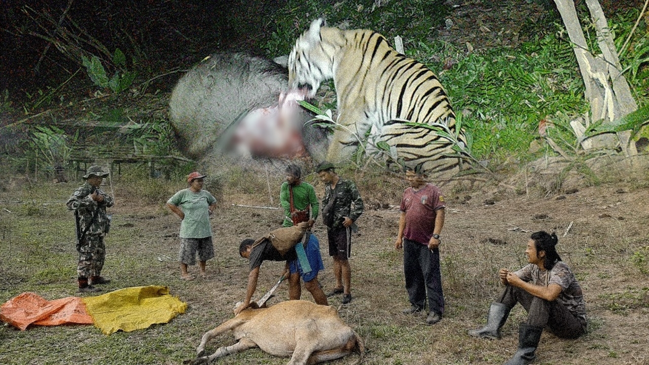 พบแล้ว นักล่าแห่งปิล๊อกคี่ "เสือพิการ 3 ขา" ออกจากป่าดักฆ่าควาย