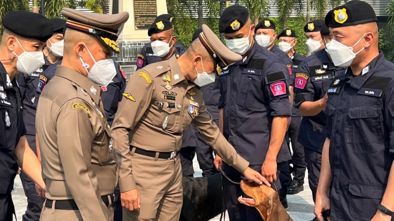 บิ๊กต่อ เยี่ยมหน่วย K9 เล็งแก้ระเบียบหาสุนัขใหม่จากนอก เสริมประสิทธิภาพ
