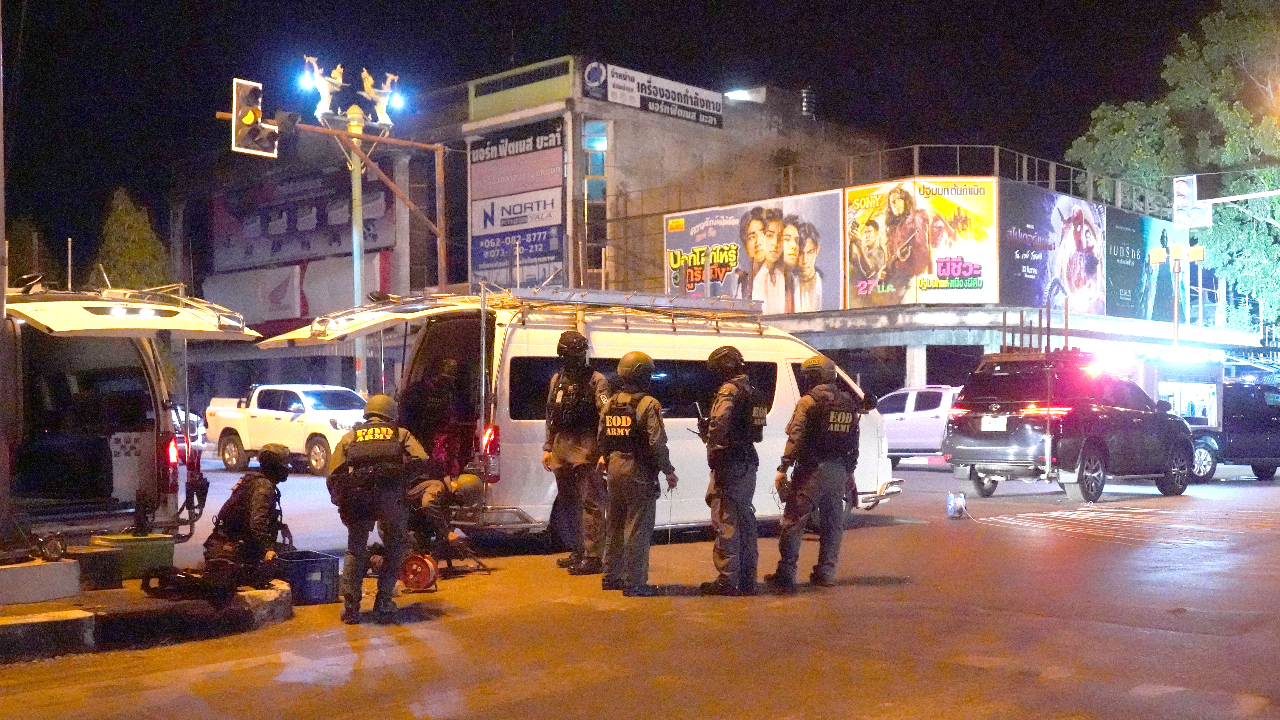 บอมบ์ยะลา บึมกว่า 10 จุด เป็นระเบิดแสวงเครื่อง คาดป่วน-สร้างสถานการณ์