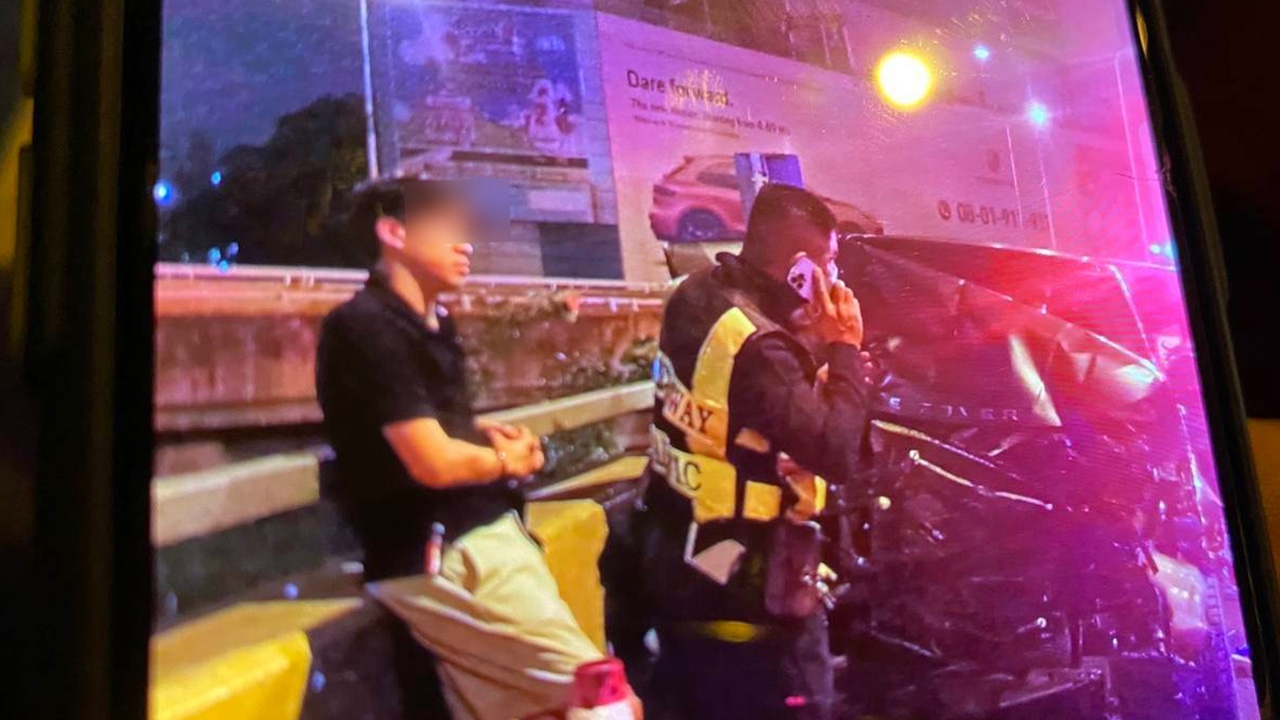 ยังไม่แจ้งข้อหา หนุ่มนามสกุลดัง ซิ่งรถหรูชนคนงานดับบนทางด่วน รอผลวัดเมา