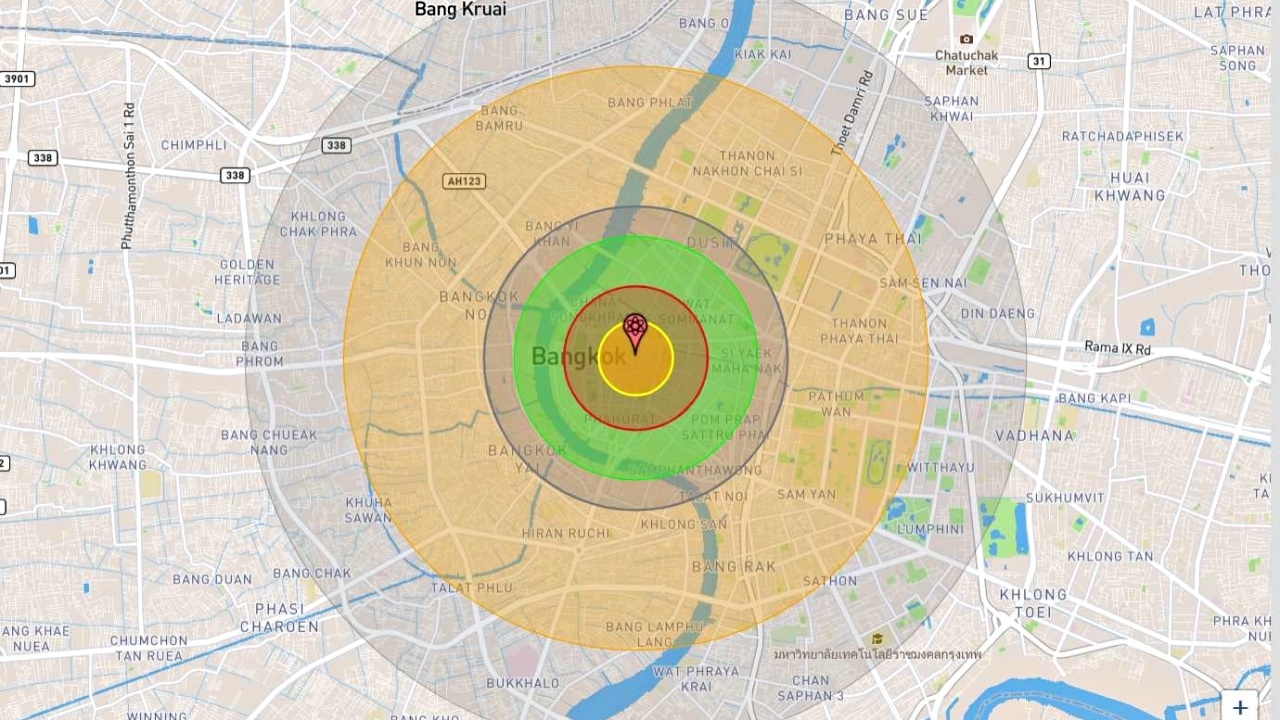 อ.เจษฎา จำลองภาพหากมี "ระเบิดนิวเคลียร์" ตกกลางกรุงเทพฯ จะเกิดอะไรขึ้นบ้าง