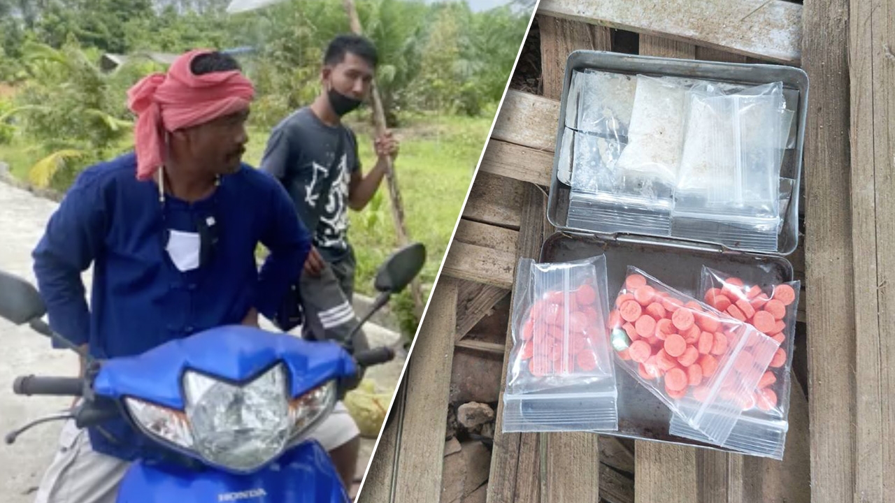 ตชด.ปลอมตัวเป็นชาวบ้านแหย่ไข่มดแดง จับเอเย่นต์ยาบ้า สารภาพรับมาเม็ดละ 15