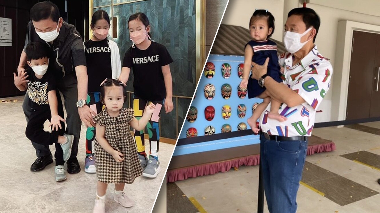 "เอม-อุ๊งอิ๊ง" เผยภาพ "ทักษิณ" อุ้มหลานสาว พร้อมหน้ากัน ที่ "สิงคโปร์"