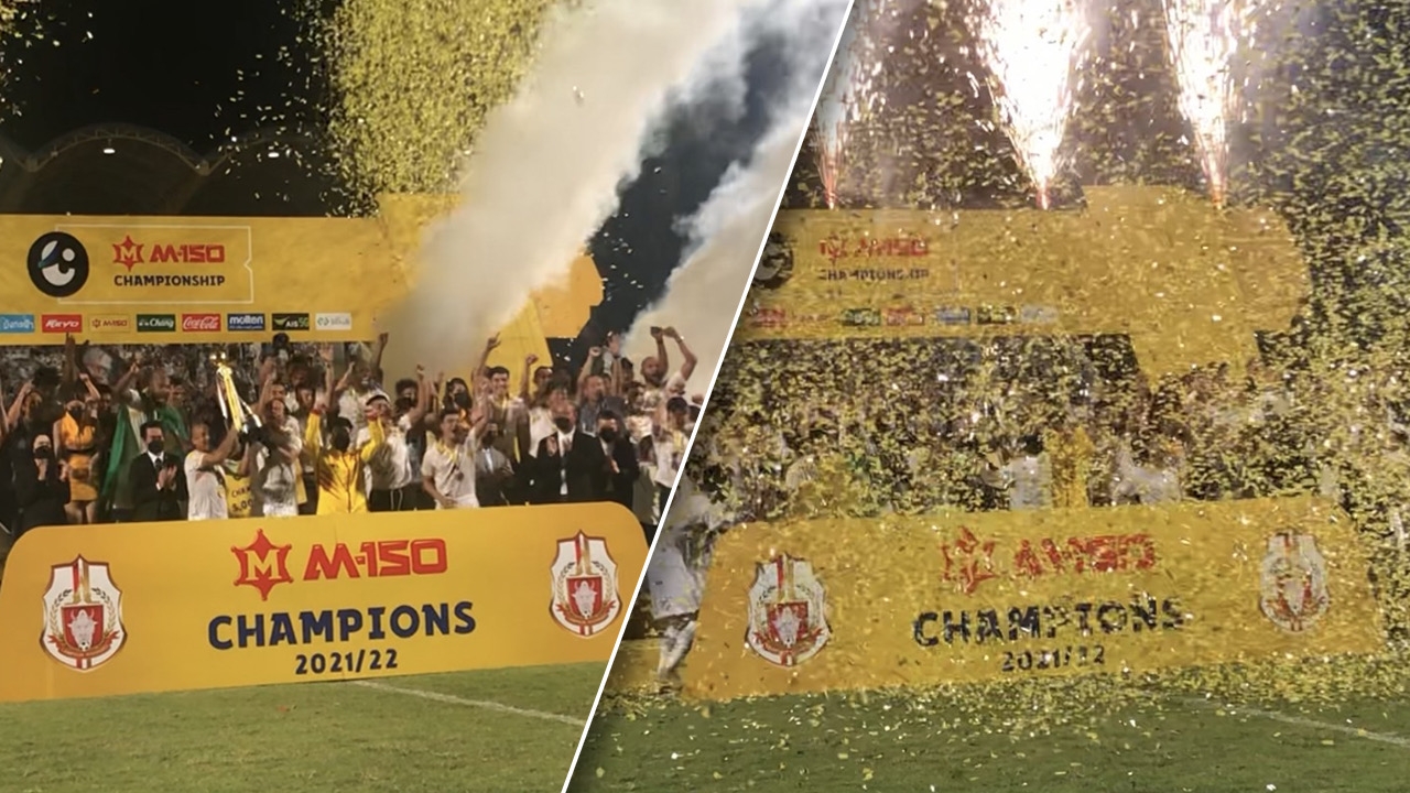 ชัดๆ ที่นี่ ชมวินาที “ลำพูน วอริเออร์” ชูถ้วยแชมป์ ไทยลีก 2 ที่รอคอย (คลิป)