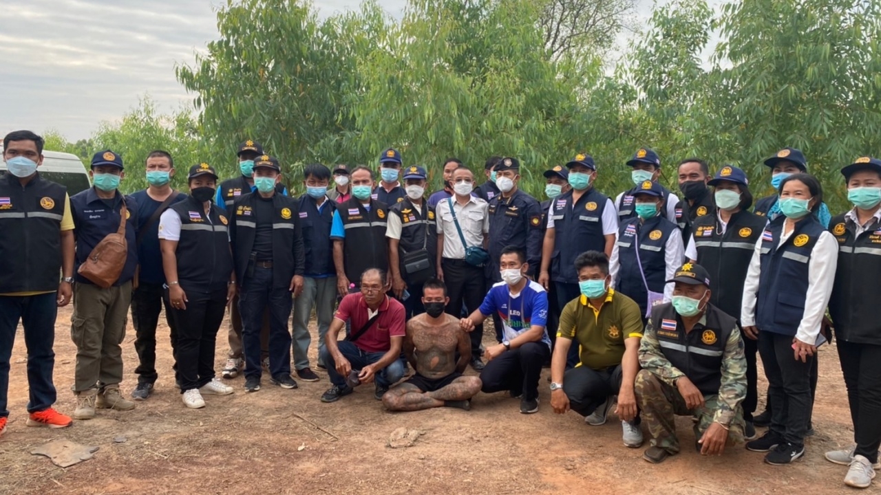 จับแล้ว น.ช.ชาวลาว รายที่ 3 แหกคุกหนองคาย จนมุมคาป่า อ.โพนพิสัย