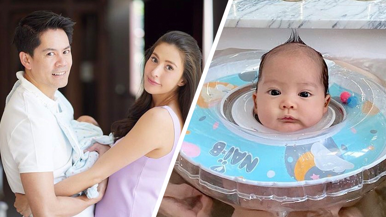 น่ารักสุดๆ น้องกวินท์ ในวัย 3 เดือน ลงเล่นน้ำครั้งแรก ไม่ร้องเลย