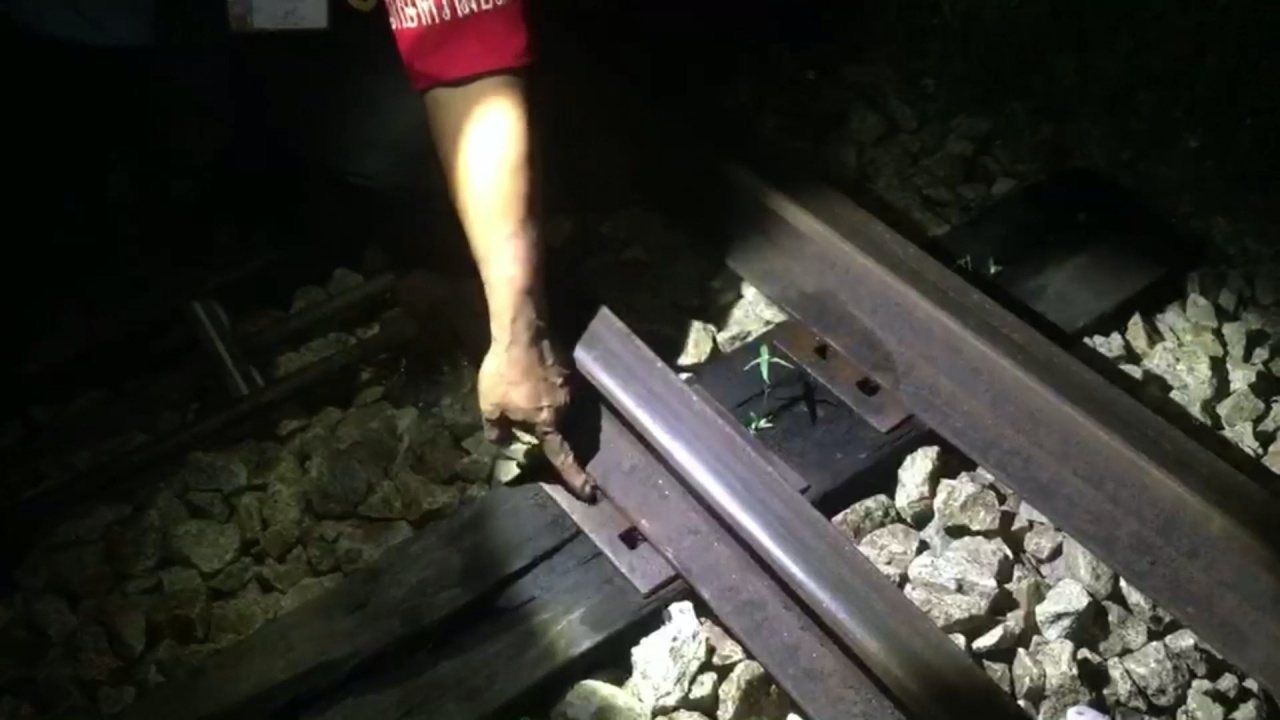 จับโจร "ลักทรัพย์ในเวลากลางคืน" ถอดหมุดรางรถไฟ โชคดีที่ตรวจเจอ