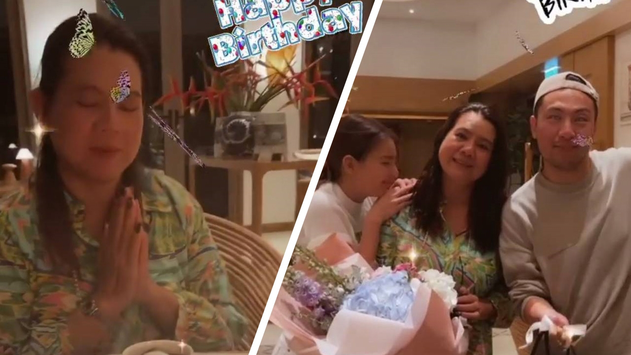 ดิว อริสรา พาแม่ดินเนอร์ฉลองวันเกิด เซบาสเตียน มอบของแบรนด์เนมกล่องใหญ่