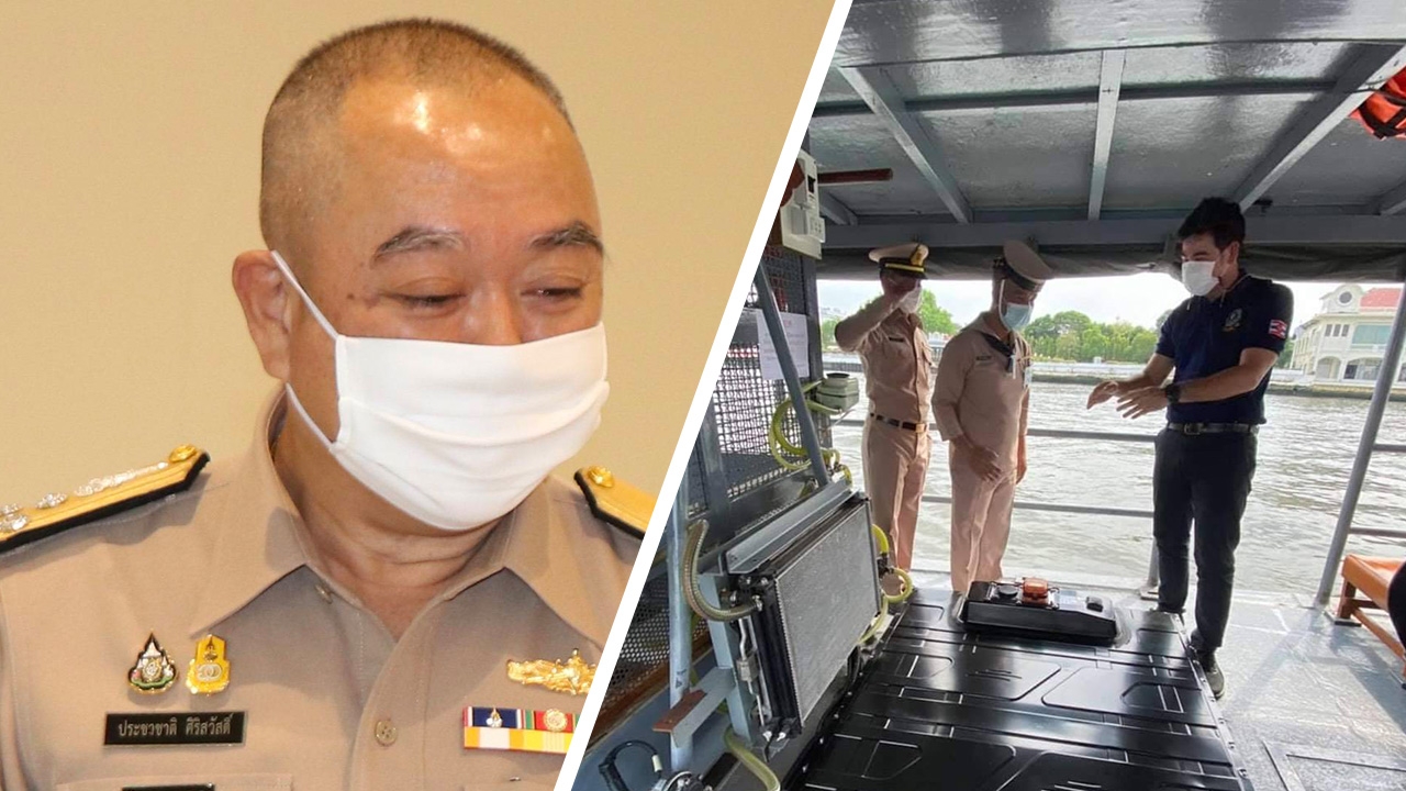 ทร. อัปเกรด "เรือแตงโม" 70 ปี เป็นไฟฟ้า รับ-ส่งผู้โดยสารเจ้าพระยา