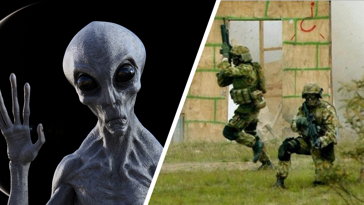 อึ้ง เผยทหารหน่วยรบพิเศษ SAS กำลังฝึกซ้อมต่อสู้ เอเลี่ยน อาจบุกโลก