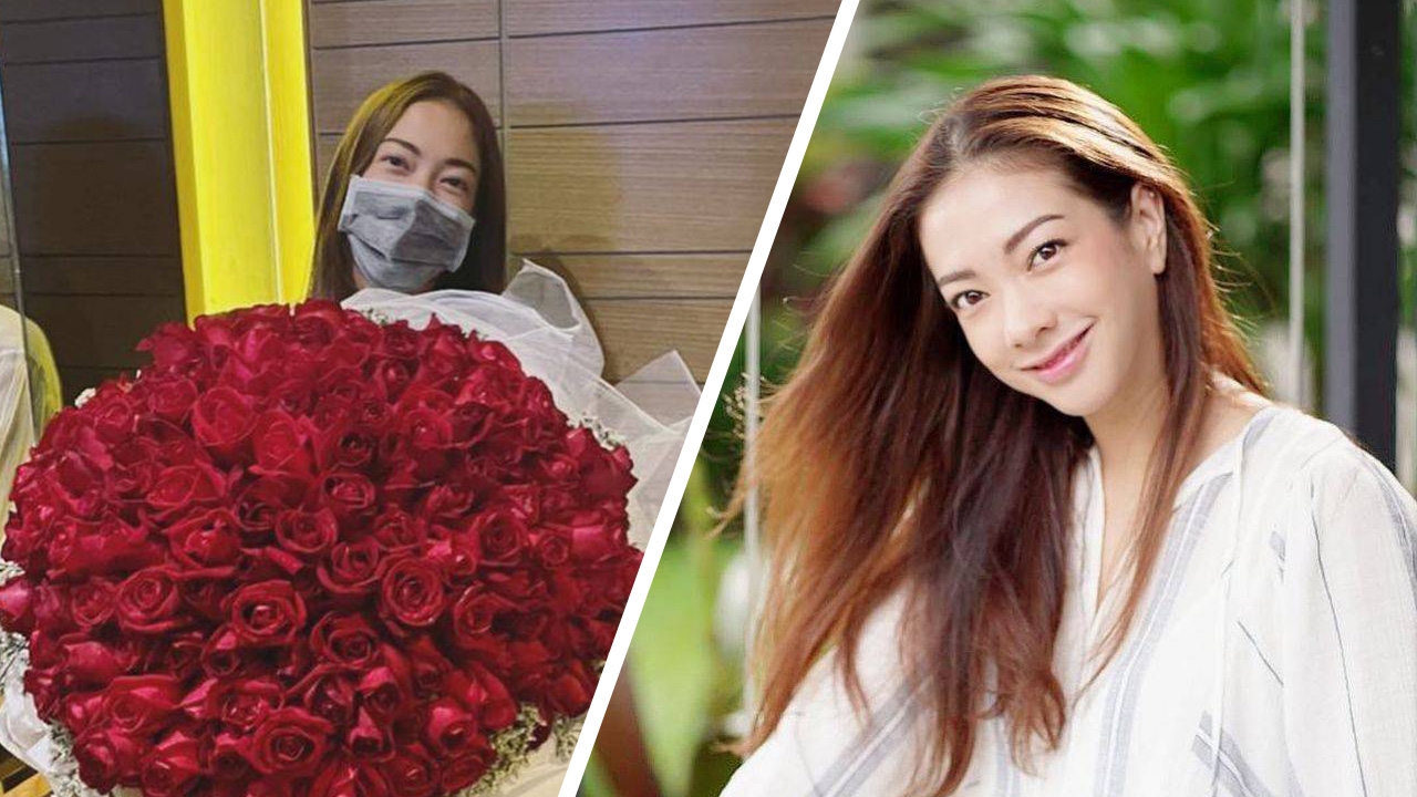 แป้ง อรจิรา โชว์กุหลาบแดงช่อใหญ่ ลุ้นหนุ่มรู้ใจคนใหม่เป็นใคร