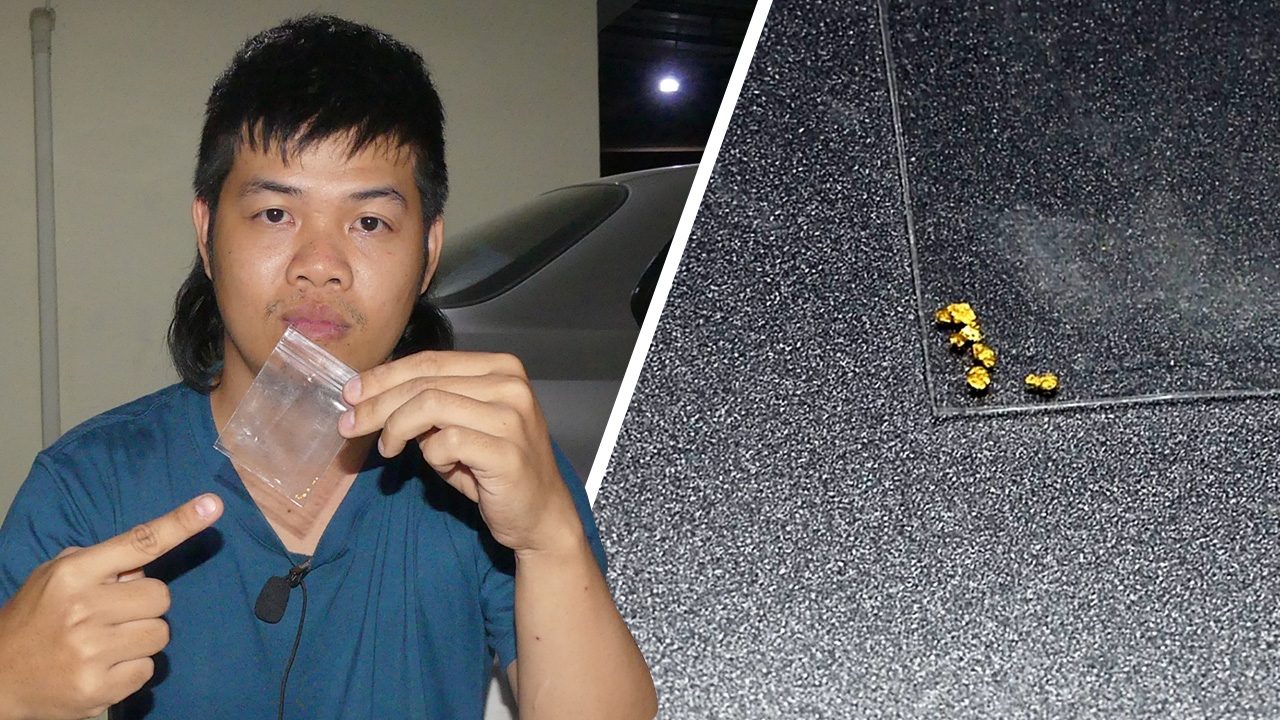 โซเชียลฮือฮาครูหนุ่มราชบุรีโพสต์โชว์ “ทองนพคุณ” ที่ร่อนได้ในคลองชลประทาน