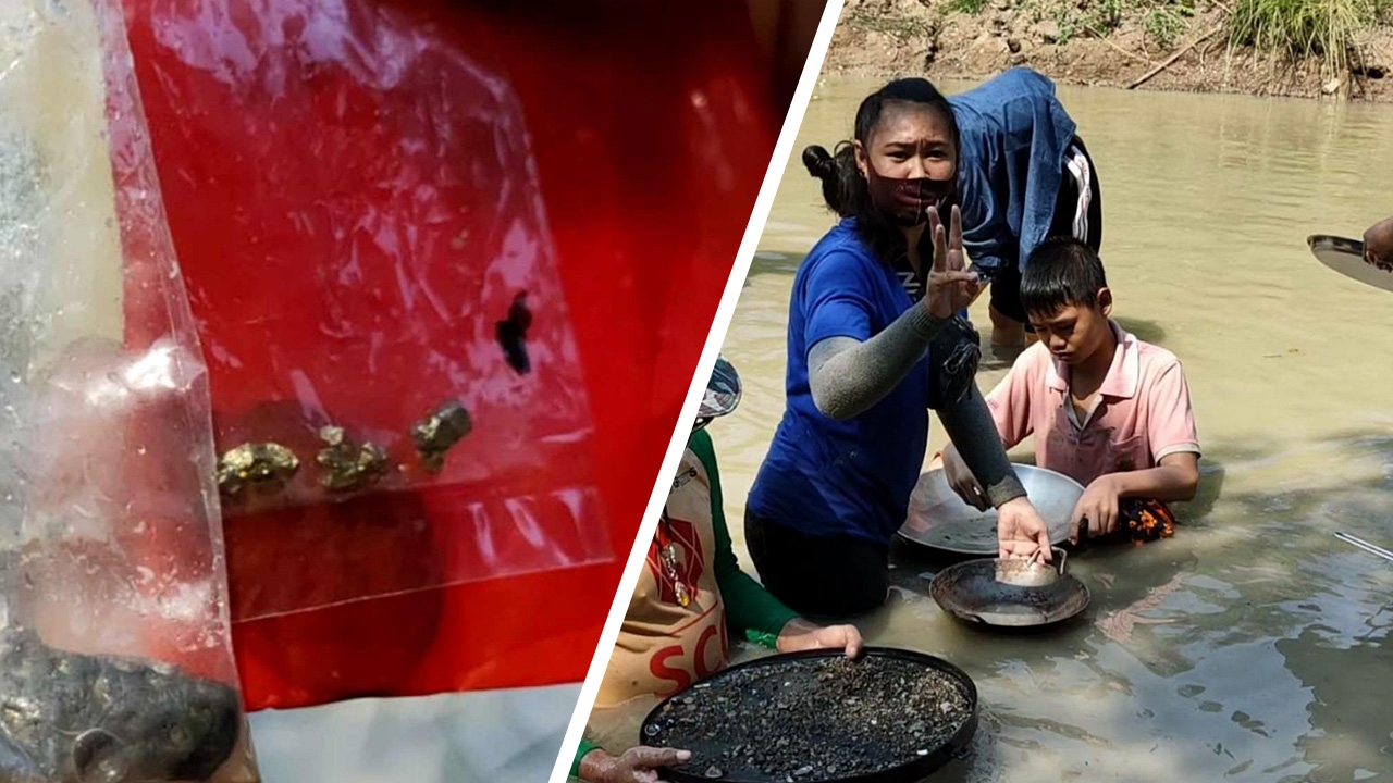 เจออีก!! ทองในคลองที่ราชบุรี สาวร้องลั่น ร่อนได้คล้ายของครู