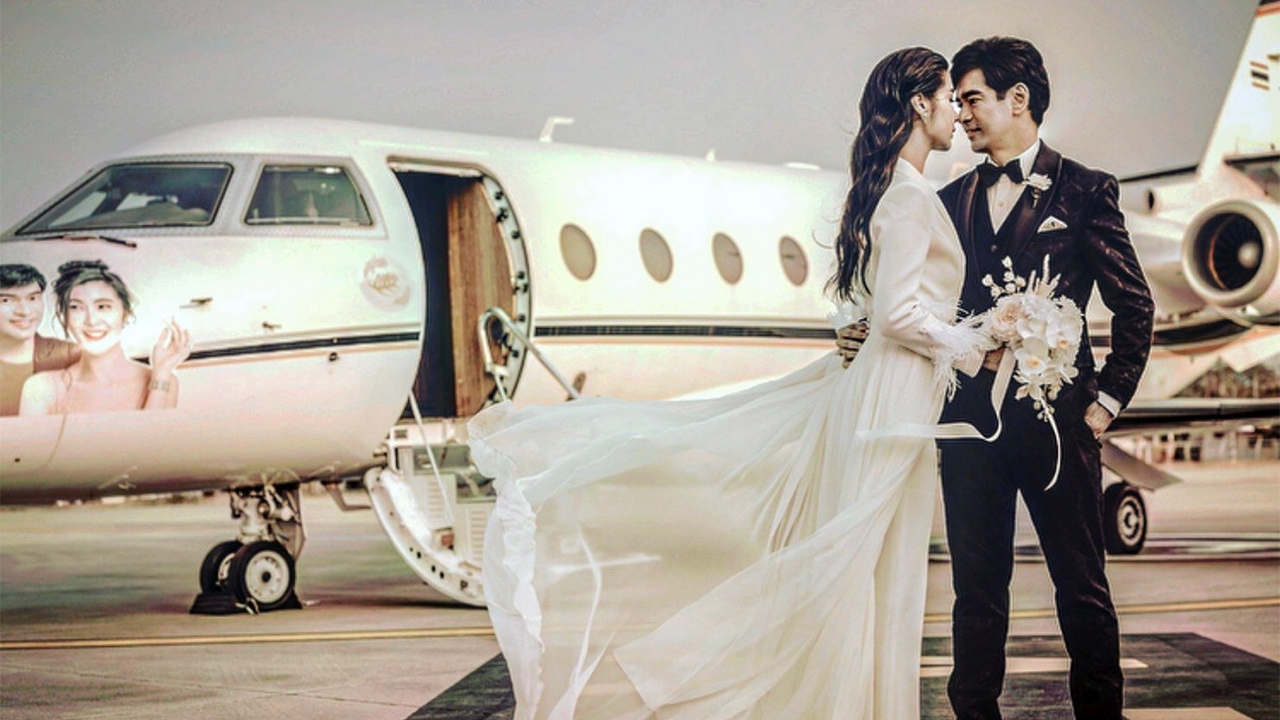 "จิ๊บ" ควง "จ๊ะจ๋า" เหินฟ้าวิวาห์ "สวนนงนุช" จัดสมรสหลังช้าง