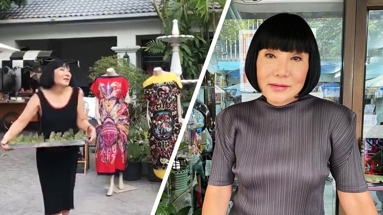 ม้า อรนภา สวมวิญญาณแม่ค้าขายห่อหมก เล่นร้องโชว์คนที่มาอุดหนุน (คลิป)