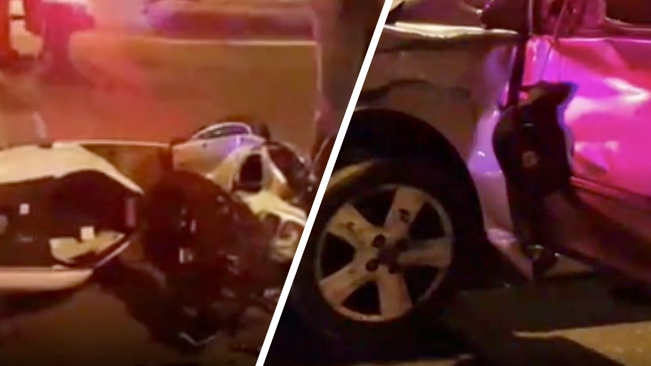 ลุง 60 ขับเก๋งอ้อมวงเวียน จยย.ชนเปรี้ยง ตาย 1 เจ็บ 1