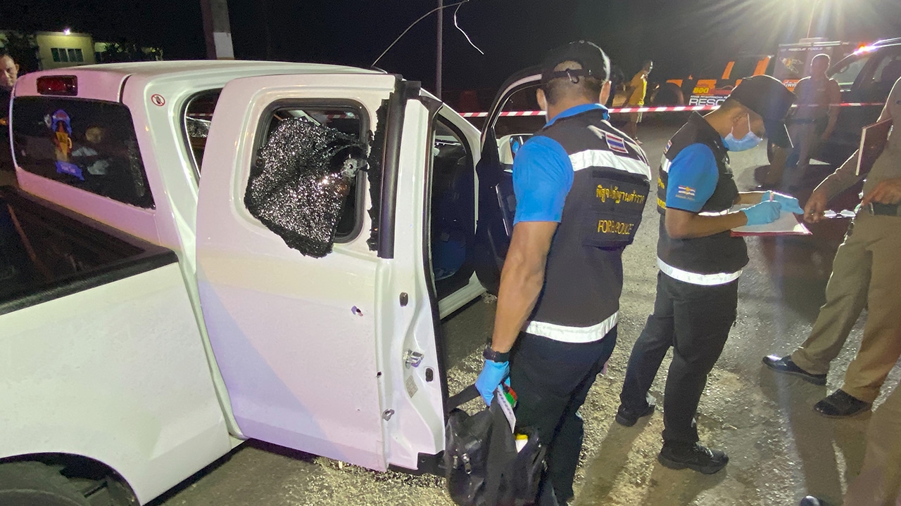 ล่อมายิงถล่ม 'หยัด หนองกก' รถพรุนทั้งคันเจ็บสาหัส มุ่งปมขัดธุรกิจมืด