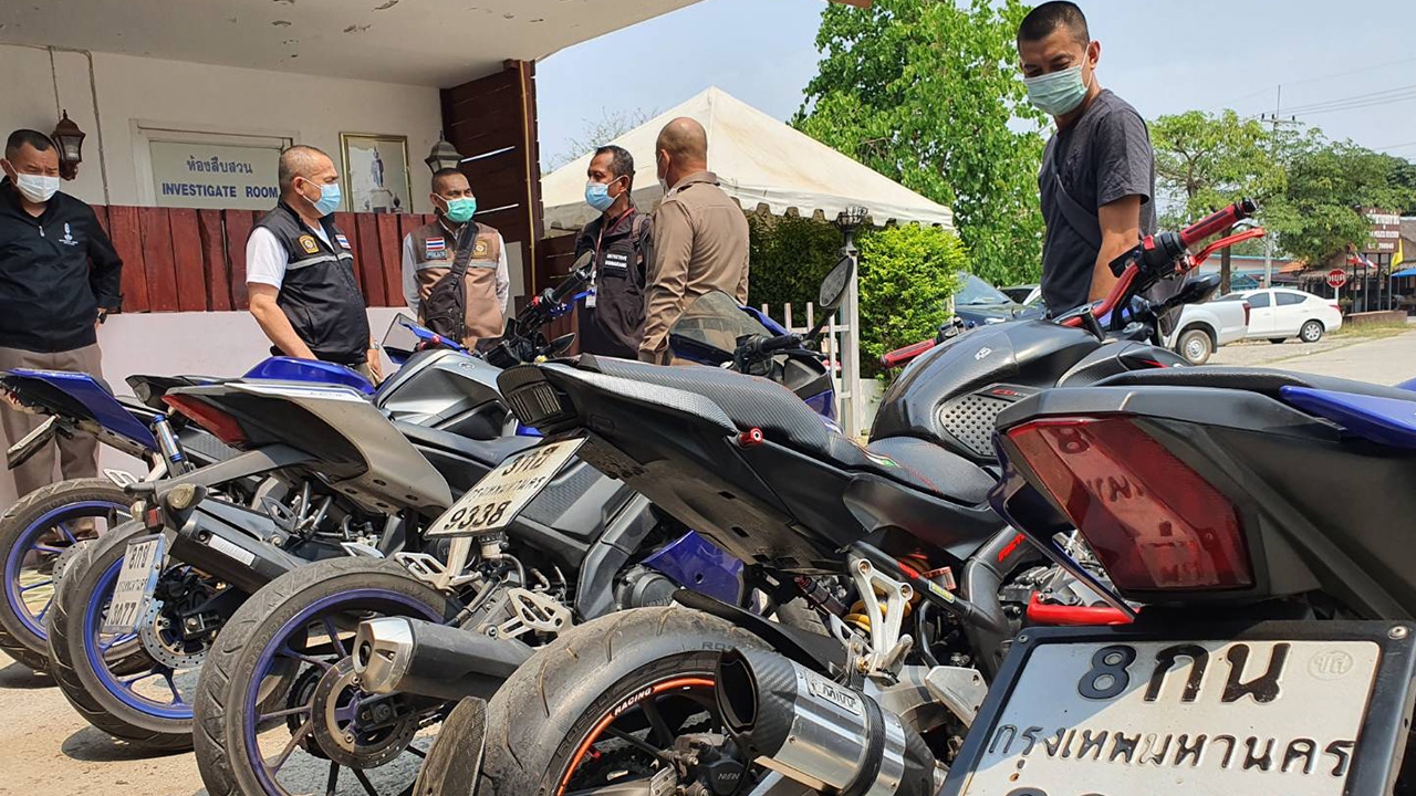 ตำรวจลพบุรี บุกจับ 5 สมาชิกแก๊งลักบิ๊กไบค์-จยย.ซิ่ง รายใหญ่ยึดได้ 5 คัน