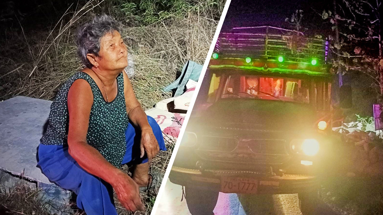 เกือบไปแล้ว ยาย 75 "สิบล้อคอกระเช้า" เจอรถบัสปาดหน้า ยังเก๋าเบรกทัน (คลิป)